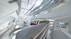 Selbststudienzonen im LC (c) Zaha Hadid
